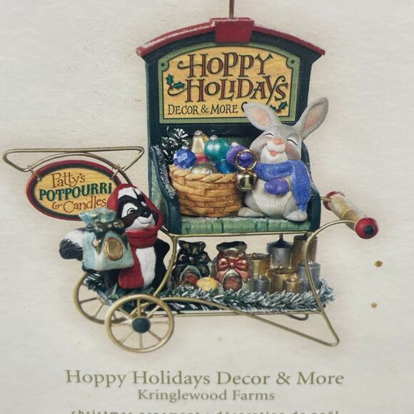 Hallmark Keepsake Christmas Tree Ornament Hoppy Holidays Kringlewood Farms - Picture 2 of 7